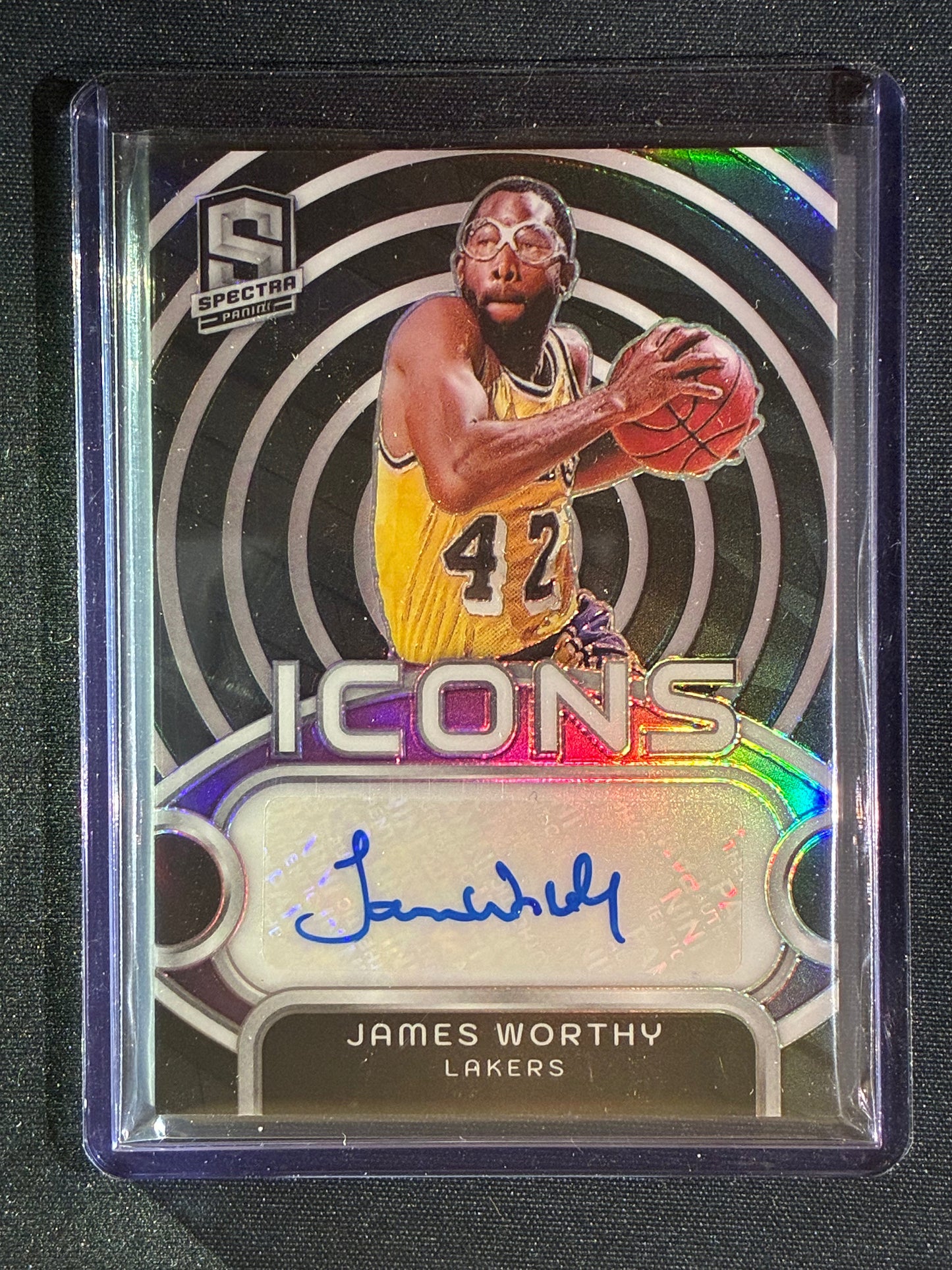 2023-24 Spectra JAMES WORTHY Icons Auto Silver 15/75