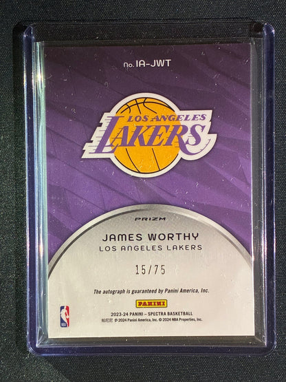2023-24 Spectra JAMES WORTHY Icons Auto Silver 15/75