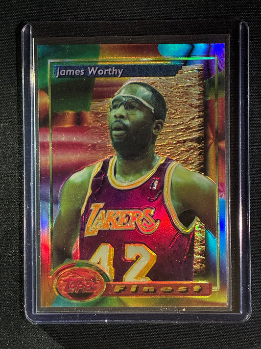 1993-94 Topps Finest JAMES WORTHY Refractor Silver #181