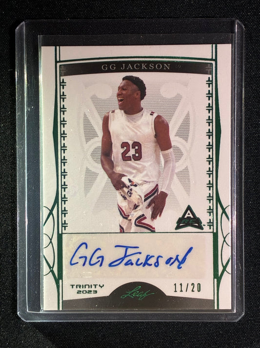 2023-24 Leaf Trinity GG JACKSON Rookie Auto Green 11/20