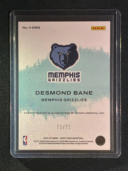 2022-23 Court Kings DESMOND BANE Impessionist Ink Auto Gold 73/75