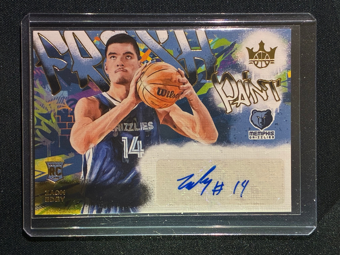 2024-25 Court Kings ZACH EDEY Fresh Paint Rookie Auto Gold 45/125 #EDY