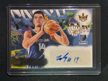 2024-25 Court Kings ZACH EDEY Fresh Paint Rookie Auto Gold 45/125 #EDY