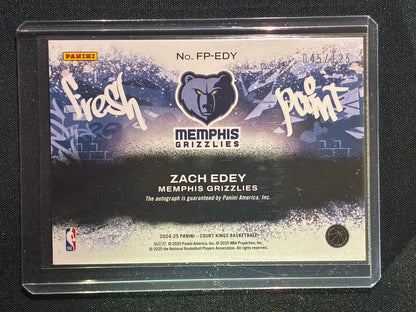 2024-25 Court Kings ZACH EDEY Fresh Paint Rookie Auto Gold 45/125 #EDY