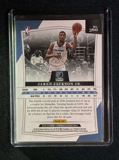 2018-19 Chronicles JAREN JACKSON JR. Majestic Rookie Blue 77/99 #360