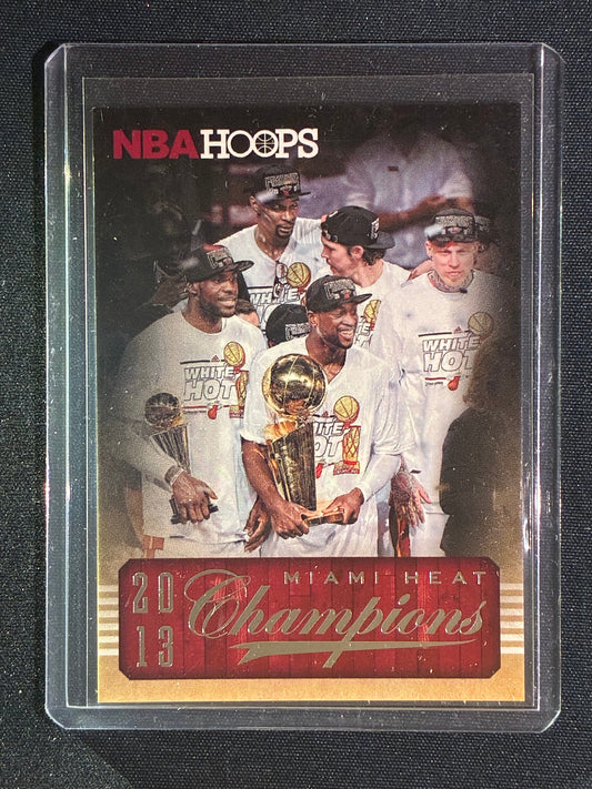 2013-14 Hoops LEBRON JAMES DWYANE WADE 2013 Champions Miami Heat #301