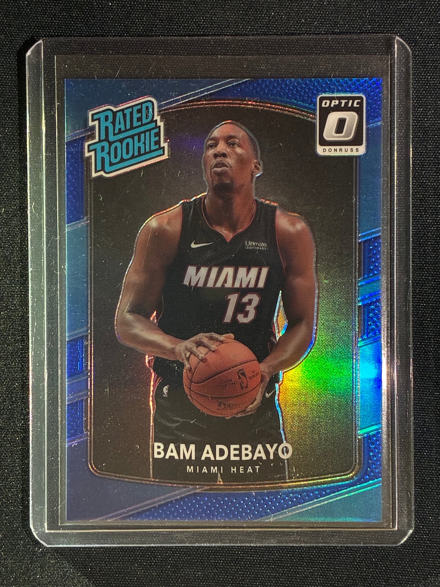 2017-18 Donruss Optic BAM ADEBAYO Rated Rookie Blue Prizm 10/49 #187