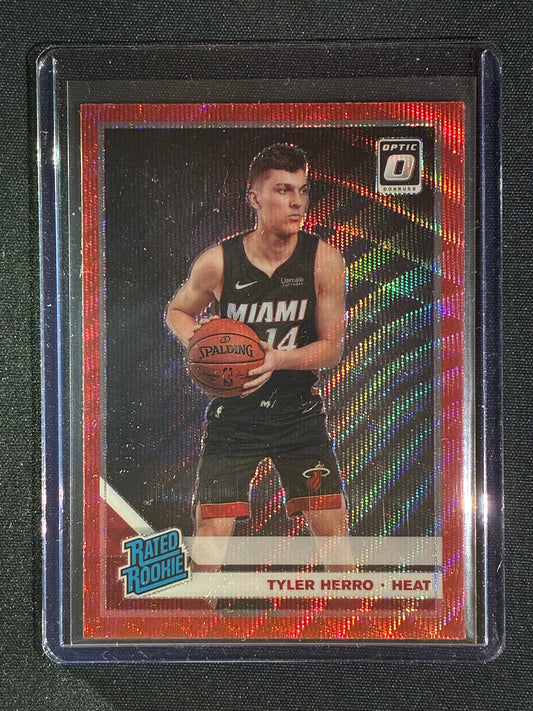 2019-20 Donruss Optic TYLER HERRO Rated Rookie Ruby Red Wave #172
