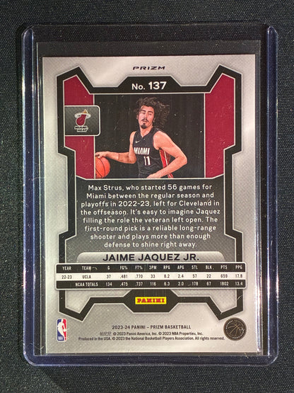 2023-24 Prizm JAIME JAQUEZ JR. Rookie Red Cracked Ice #137