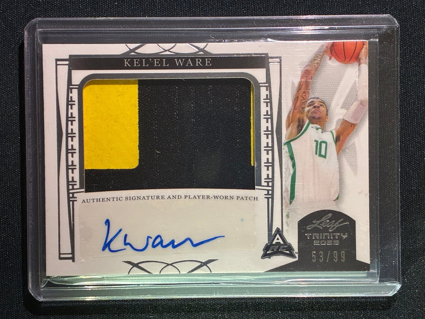 2023-24 Leaf Trinity KEL'EL WARE Rookie Patch Auto Silver 53/99 #KW1
