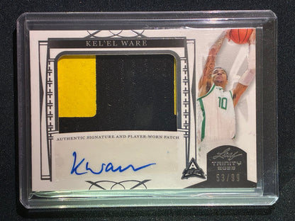 2023-24 Leaf Trinity KEL'EL WARE Rookie Patch Auto Silver 53/99 #KW1