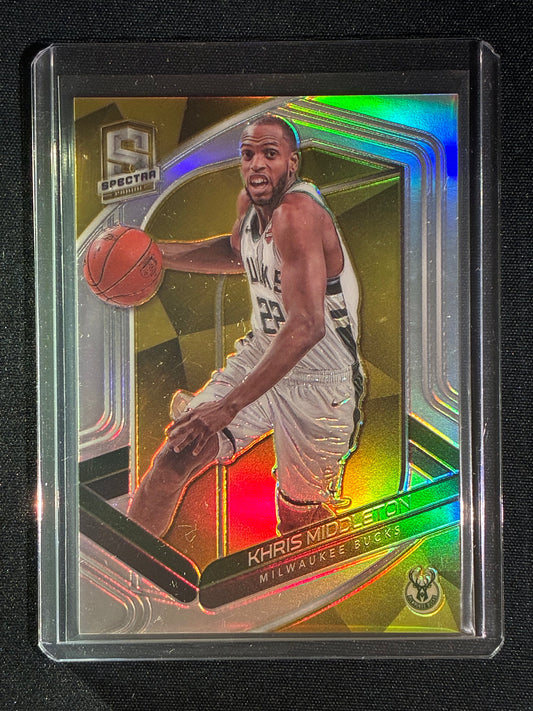 2019-20 Spectra KHRIS MIDDLETON Base Gold Prizm 1/10 #44
