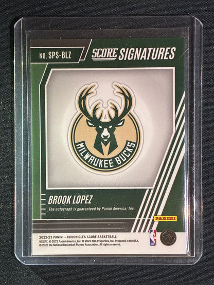 2022-23 Chronicles BROOK LOPEZ Score Signatures Auto Scope #BLZ
