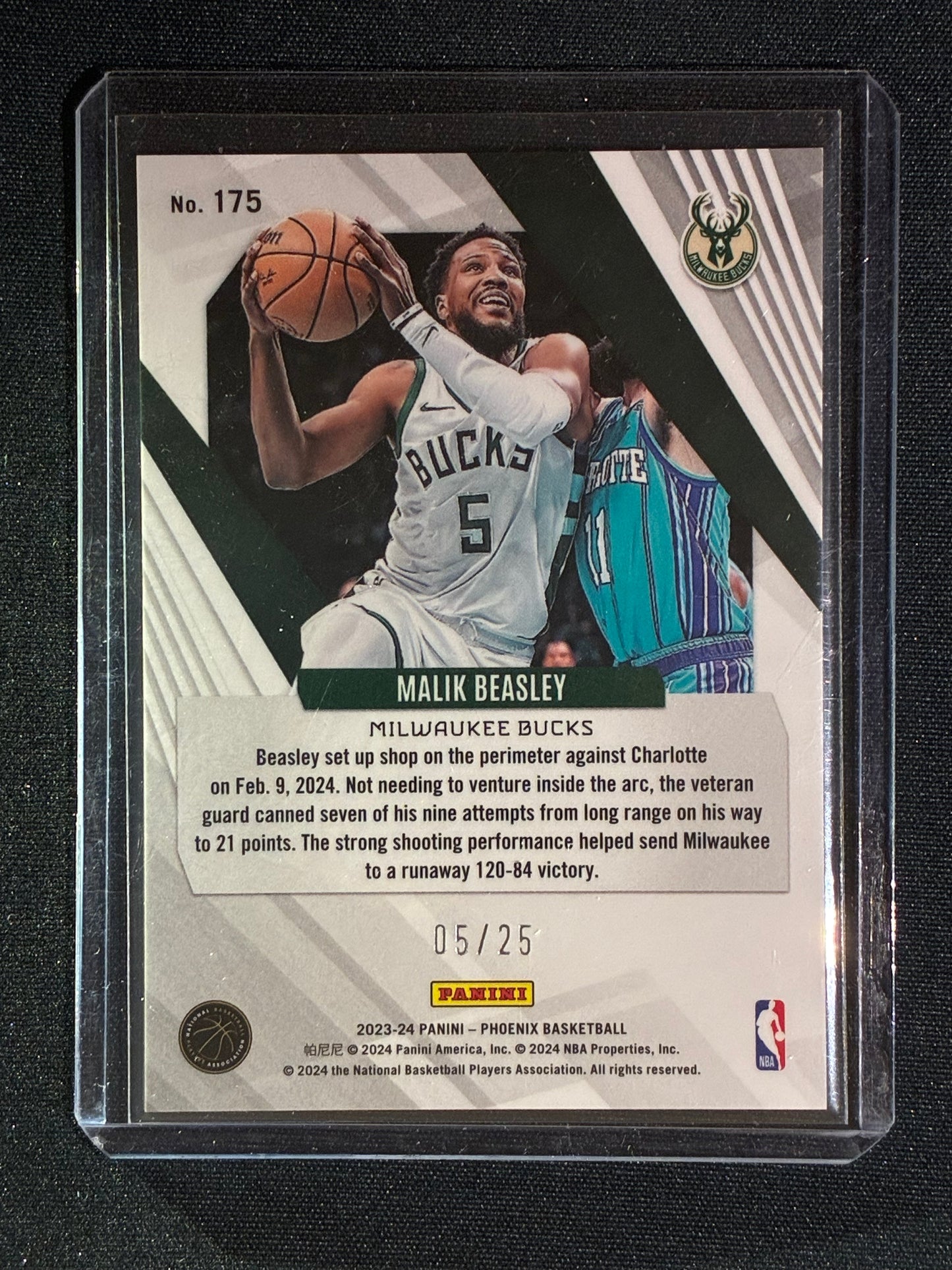 2023-24 Phoenix MALIK BEASLEY International Fire & Ice Scope 5/25 #175