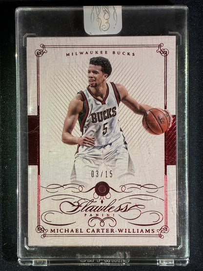2014-15 Flawless MICHAEL CARTER-WILLIAMS Ruby 3/15 #6