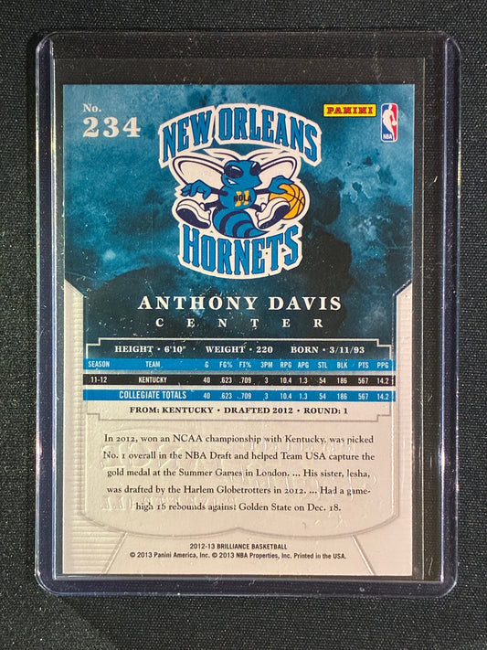 2012-13 Brilliance ANTHONY DAVIS Rookie Base Silver #234