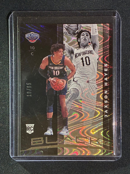 2019-20 Black JAXSON HAYES Rookie Swirl 10/65 #80