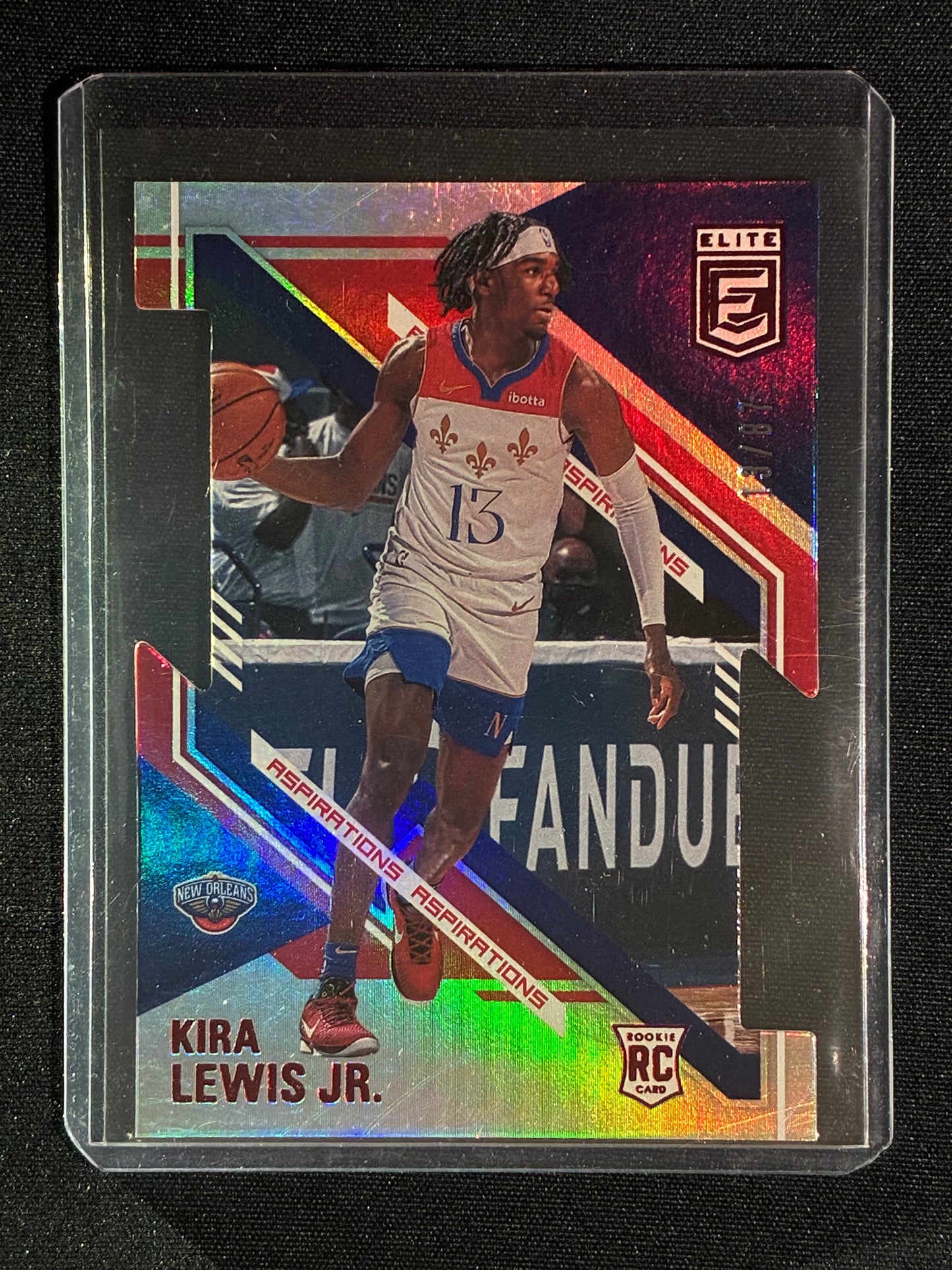 2020-21 Donruss Elite KIRA LEWIS JR. Aspirations Rookie Die-Cut Red 13/87