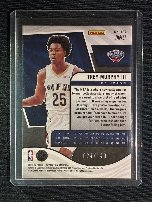 2021-22 Revolution TREY MURPHY III Rookie Impact 24/149 #137