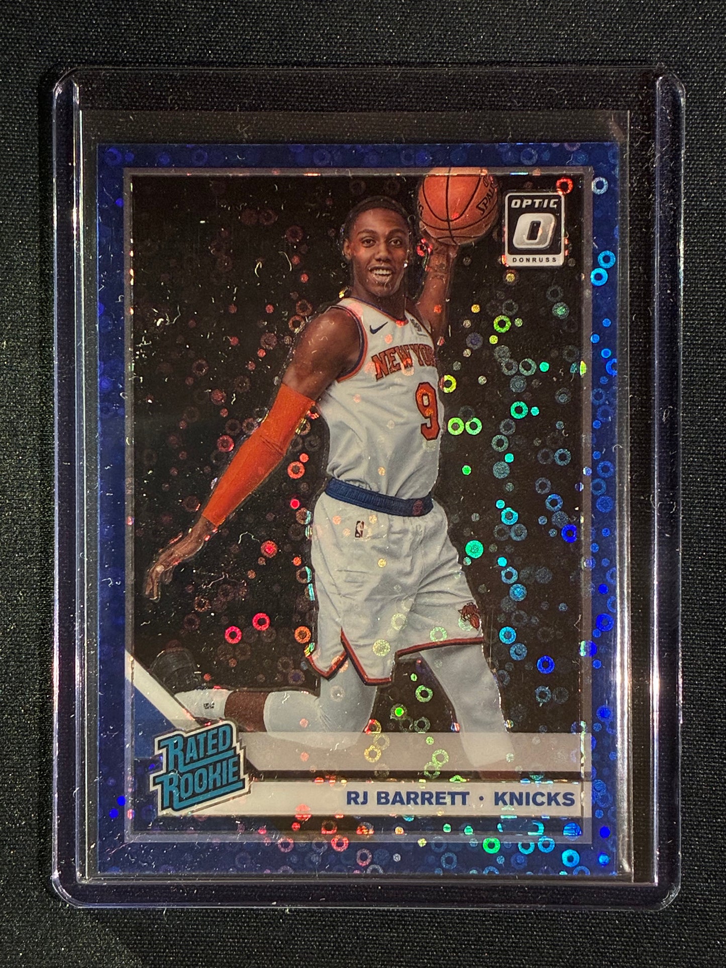 2019-20 Donruss Optic RJ BARRETT Rated Rookie Fast Break Blue 16/50 #178