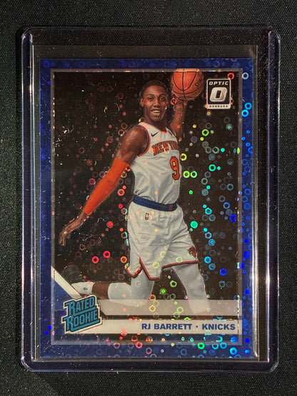 2019-20 Donruss Optic RJ BARRETT Rated Rookie Fast Break Blue 16/50 #178