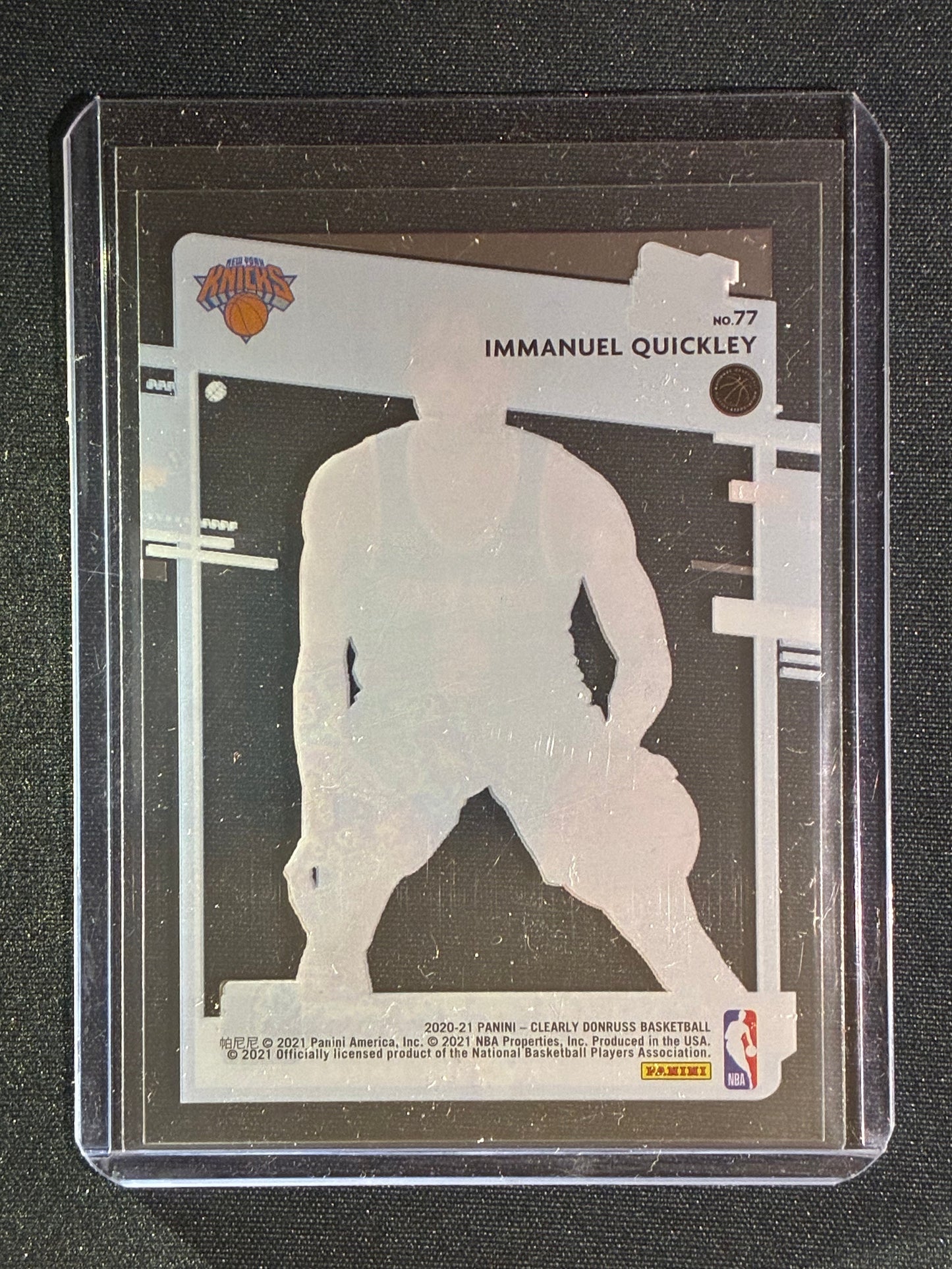 2020-21 Clearly Donruss IMMANUEL QUICKLEY Rated Rookie Acetate Purple #77