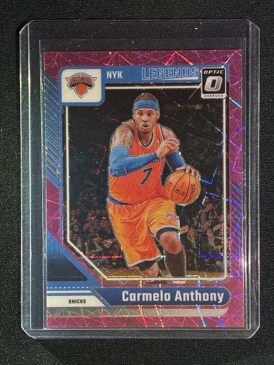 2024-25 Donruss Optic CARMELO ANTHONY Legends Pink Velocity 26/79 #250