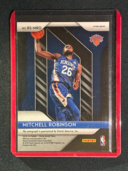 2018-19 Prizm MITCHELL ROBINSON Rookie Signatures Auto Choice Red Scope #MRO