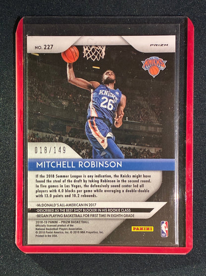 2018-19 Prizm MITCHELL ROBINSON Rookie Purple Ice 18/149 #227