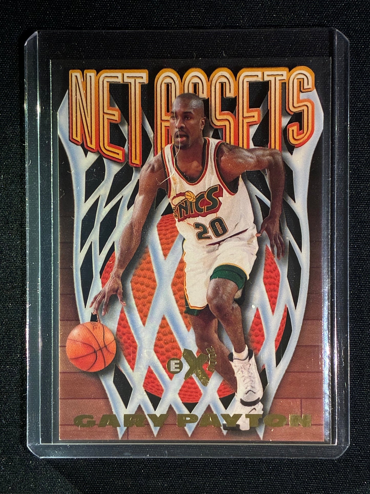 1997-98 EX2000 GARY PAYTON Net Assets Die-Cut #14