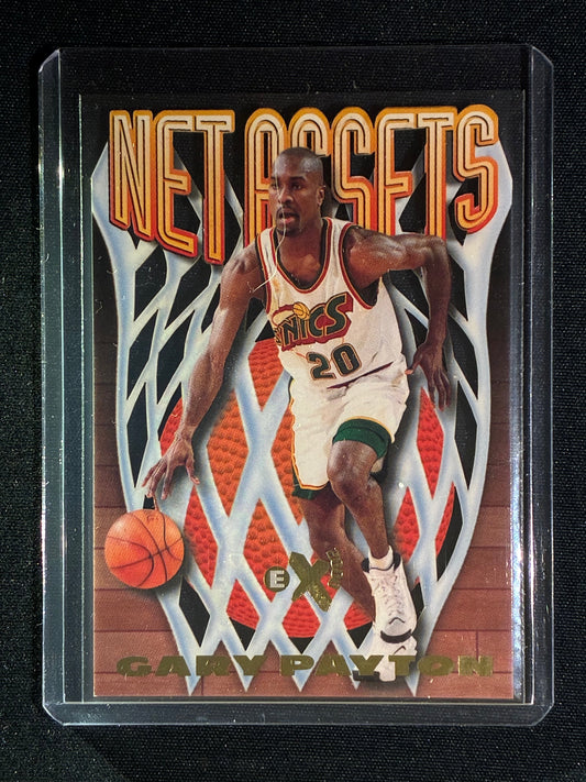 1997-98 EX2000 GARY PAYTON Net Assets Die-Cut #14
