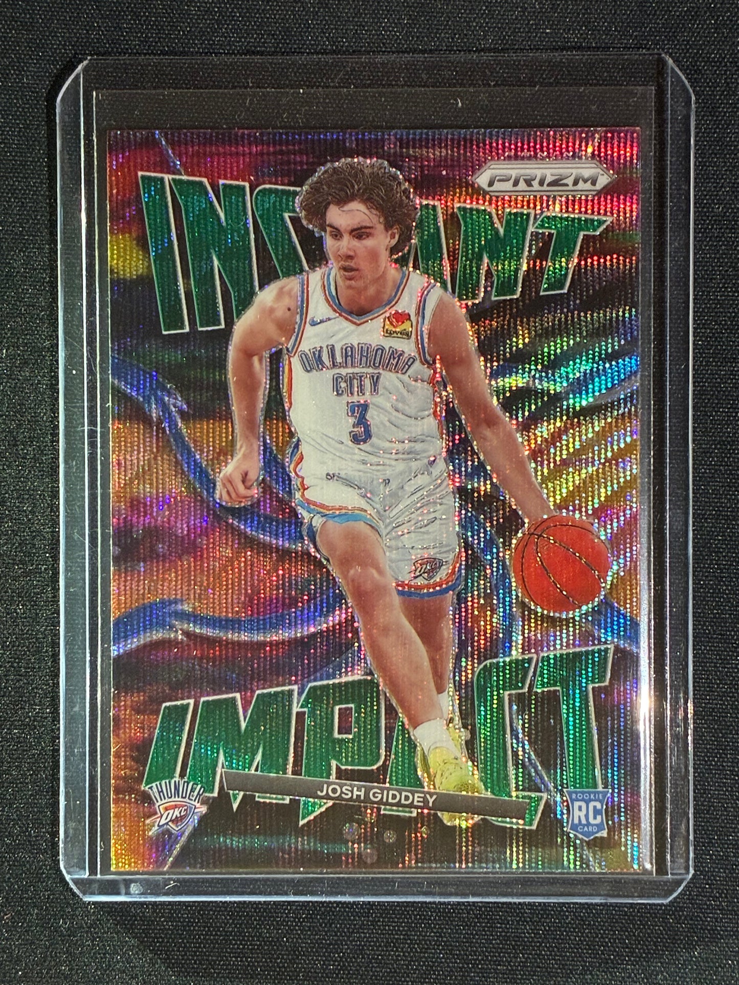 2021-22 Prizm JOSH GIDDEY Instant Impact Rookie Green Wave SP #4