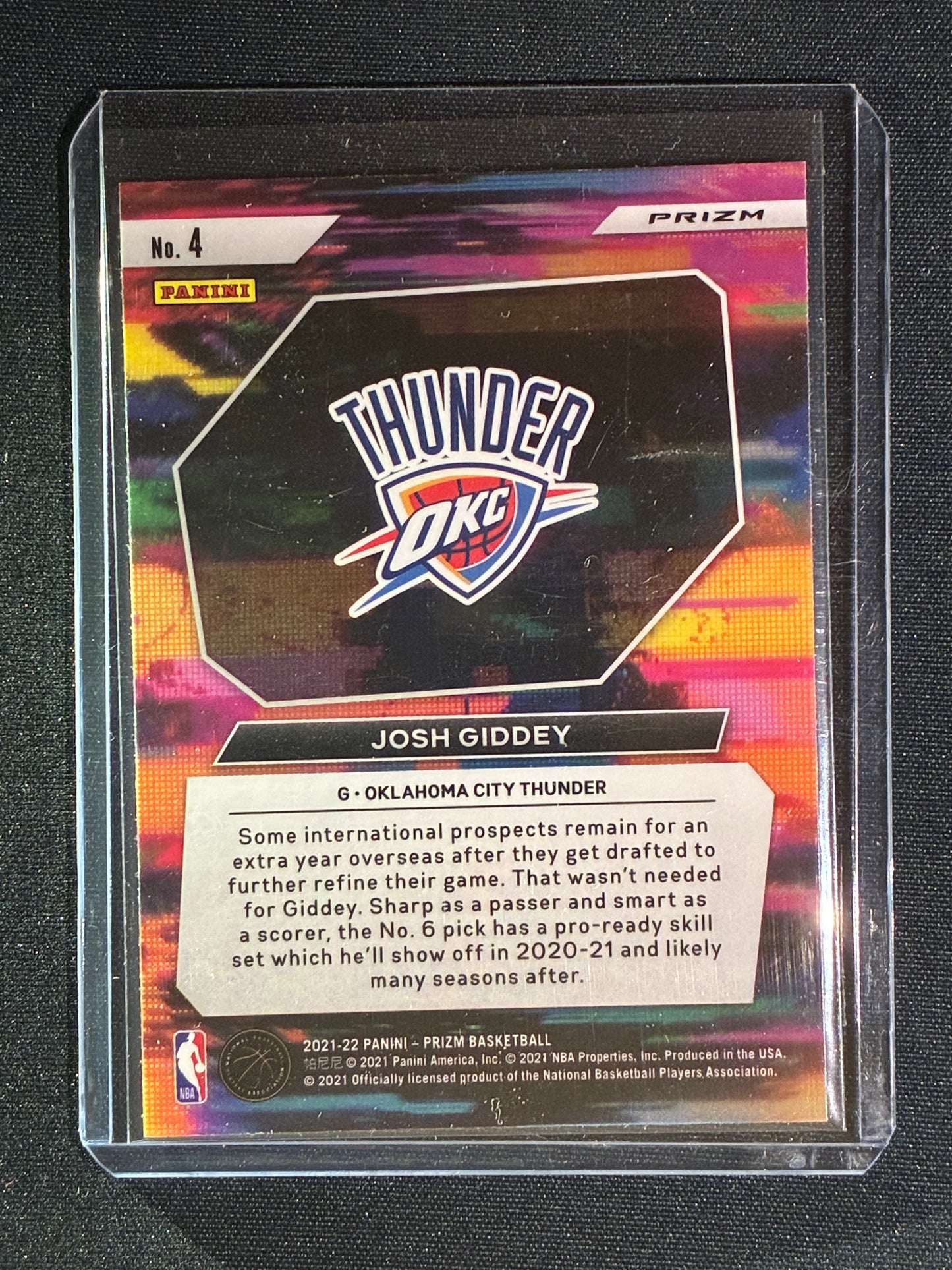 2021-22 Prizm JOSH GIDDEY Instant Impact Rookie Green Wave SP #4