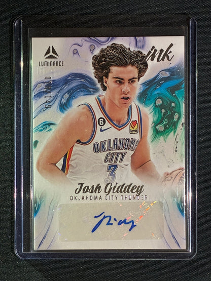 2022-23 Chronicles JOSH GIDDEY Luminance Ink Auto Silver 18/149