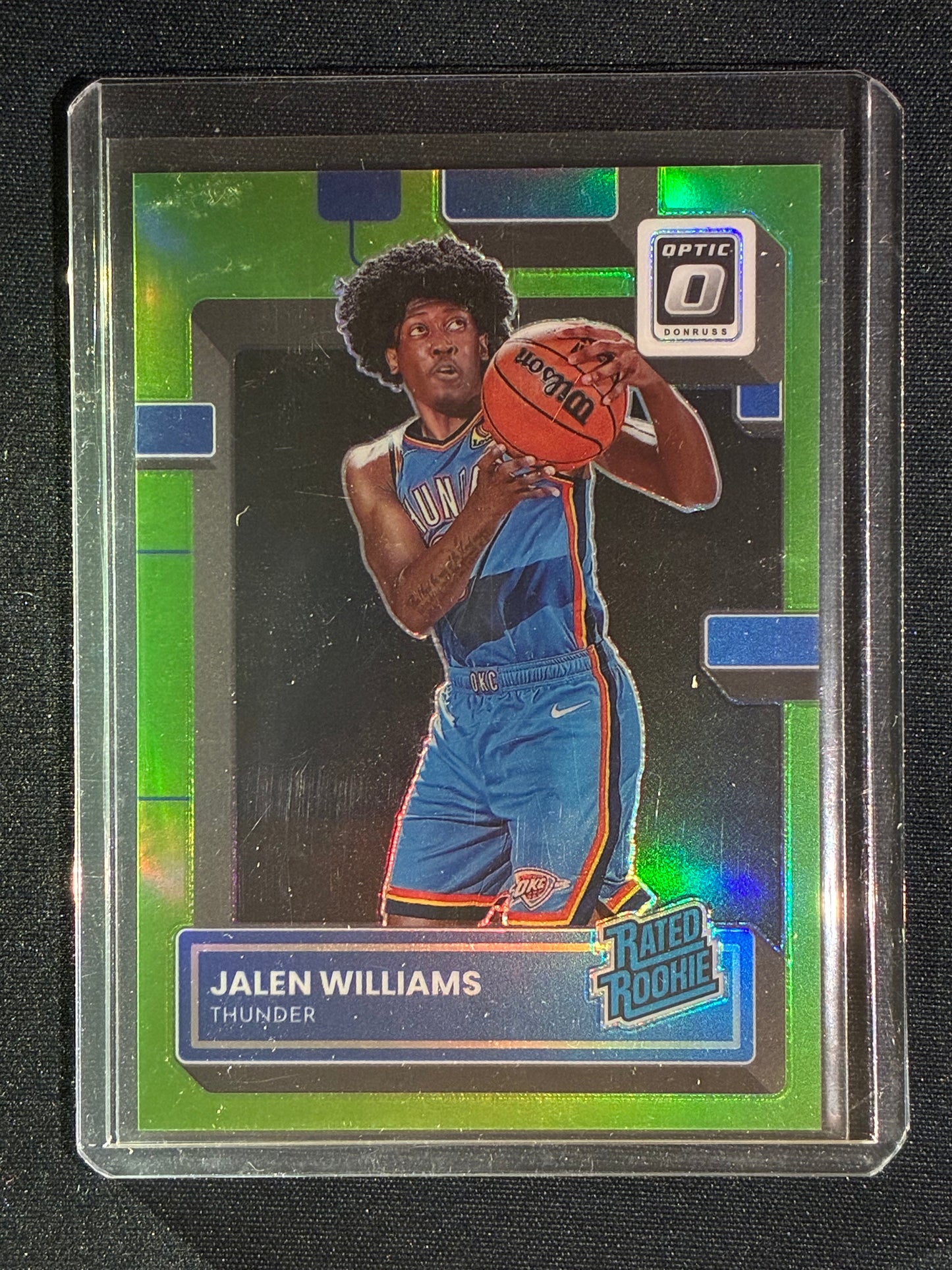 2022-23 Donruss Optic JALEN WILLIAMS Rated Rookie Lime Green Prizm 51/149 #235