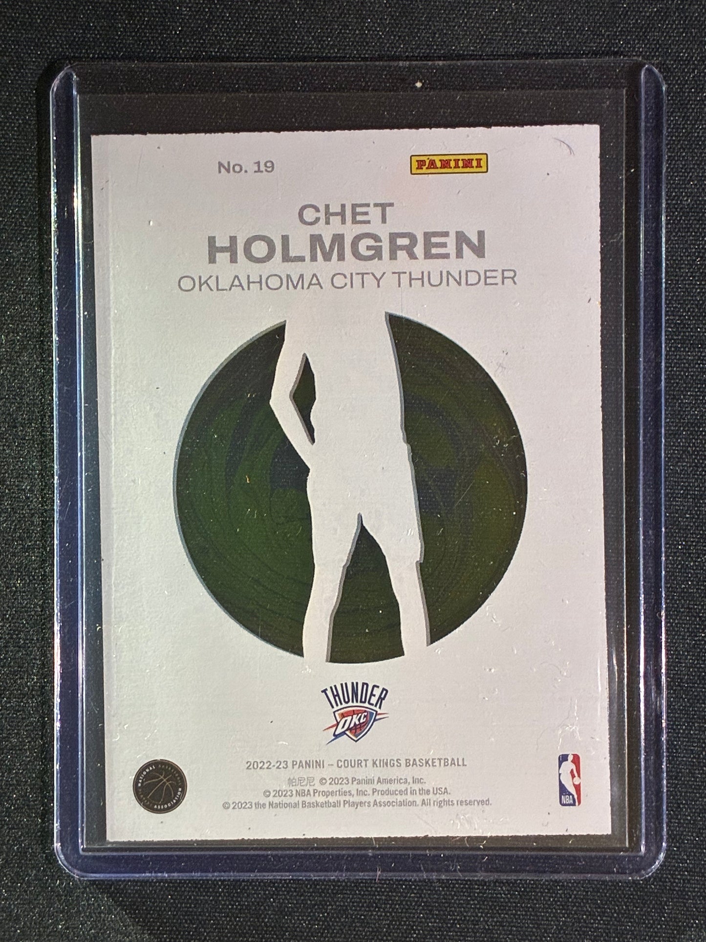2022-23 Court Kings CHET HOLMGREN Rookie Acetate #19