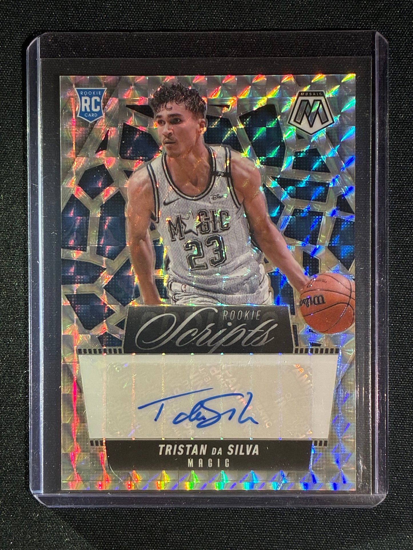 2024-25 Mosaic TRISTAN DA SILVA Rookie Scripts Auto Mosaic Silver #TDS