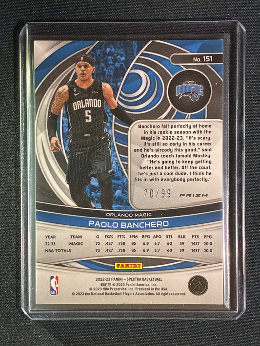 2022-23 Spectra PAOLO BANCHERO Rookie Celestial 70/99 #151