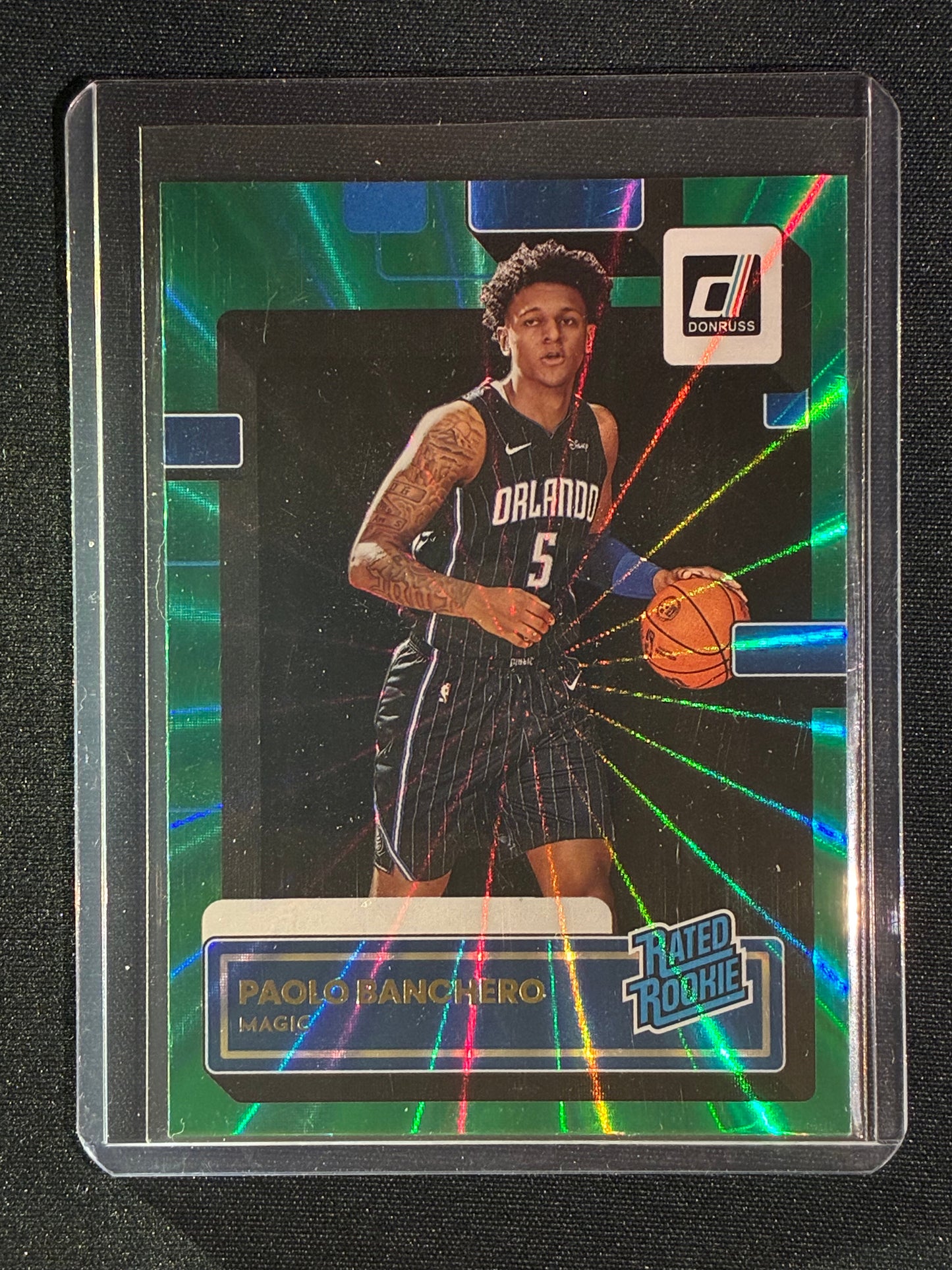 2022-23 Donruss PAOLO BANCHERO Rated Rookie Green Laser #201