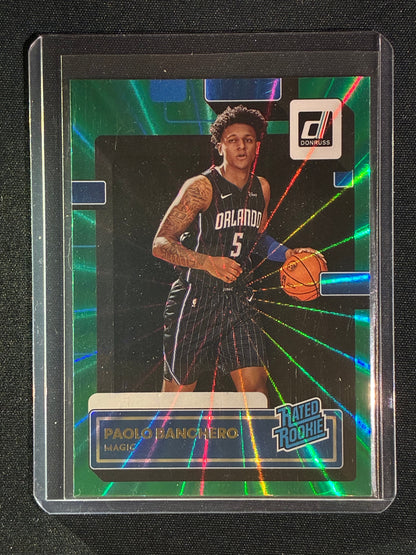 2022-23 Donruss PAOLO BANCHERO Rated Rookie Green Laser #201