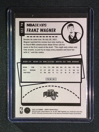 2021-22 Hoops FRANZ WAGNER Rookie Holo Silver 108/199 #235