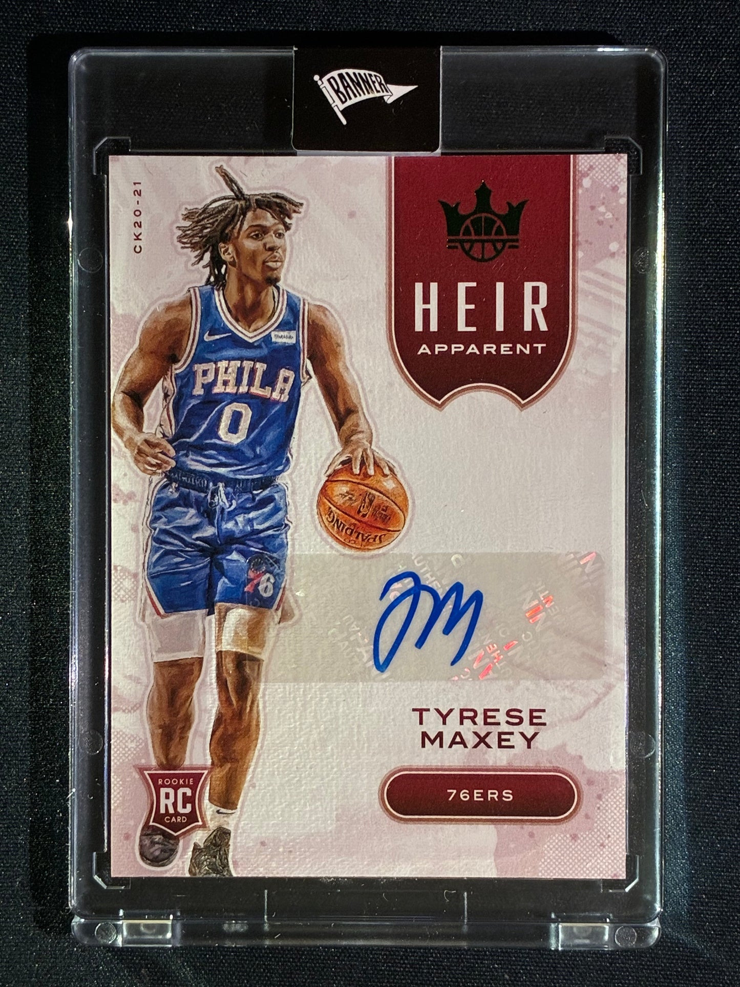 2020-21 Court Kings TYRESE MAXEY Heir Apparent Rookie Auto Jade SSP #TYM