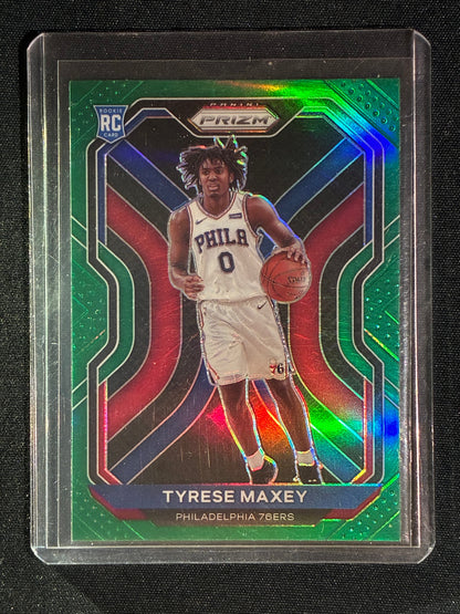 2020-21 Prizm TYRESE MAXEY Rookie Green Prizm #256