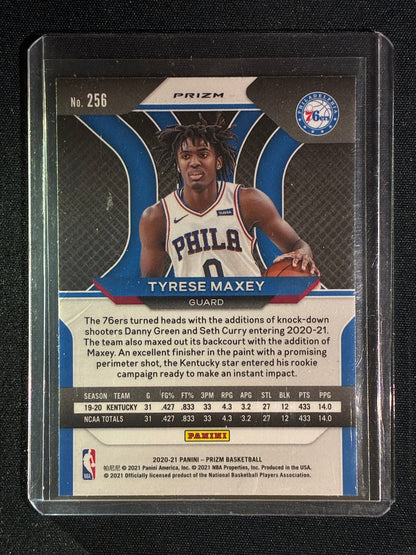 2020-21 Prizm TYRESE MAXEY Rookie Green Prizm #256