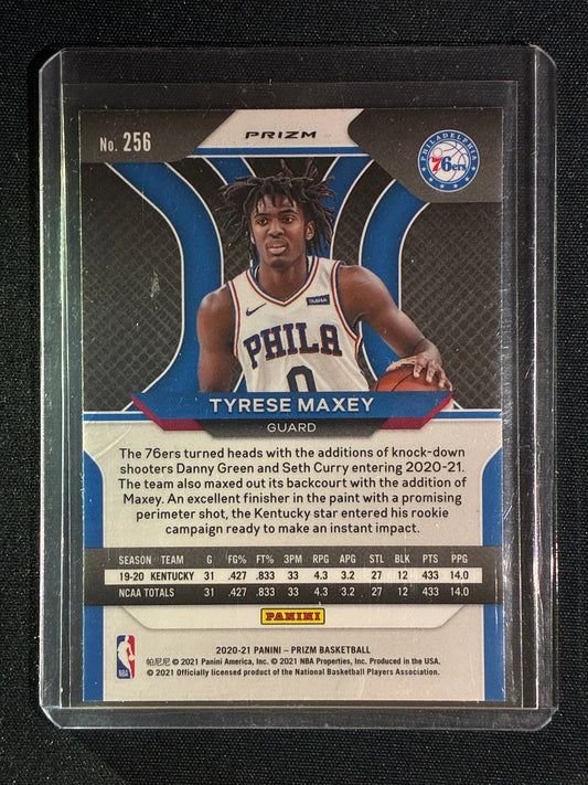 2020-21 Prizm TYRESE MAXEY Rookie Green Prizm #256