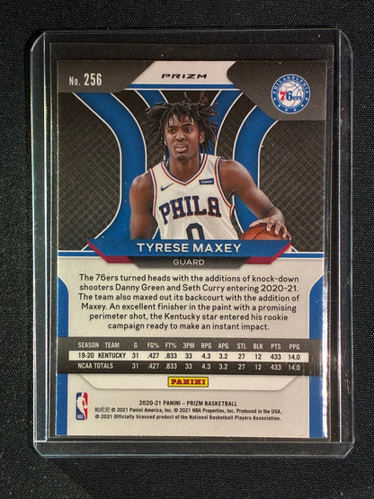 2020-21 Prizm TYRESE MAXEY Rookie Red White & Blue Prizm #256