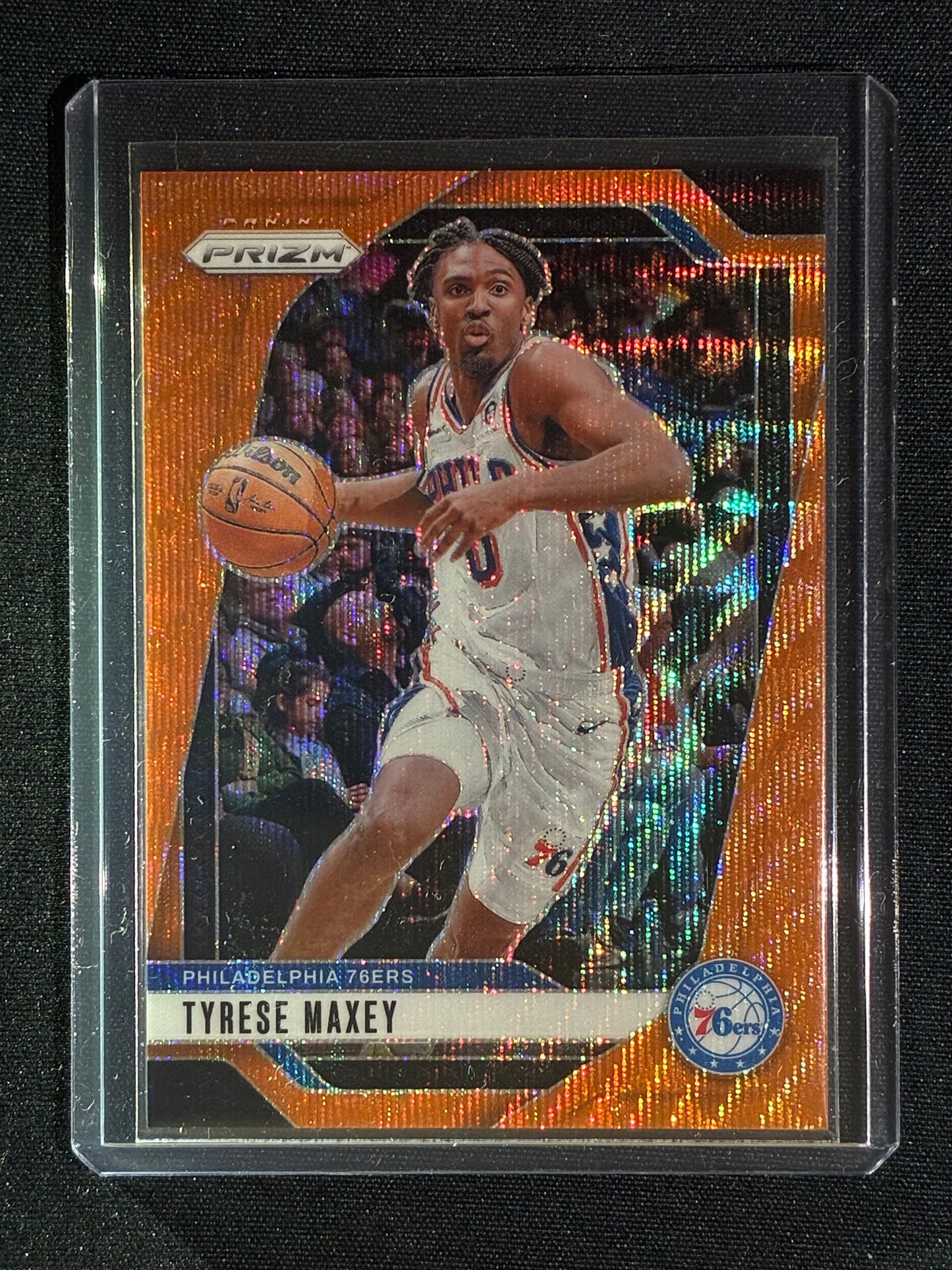 2024-25 Prizm TYRESE MAXEY Orange Wave 24/60 #96