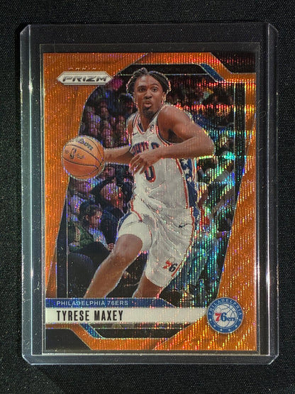 2024-25 Prizm TYRESE MAXEY Orange Wave 24/60 #96