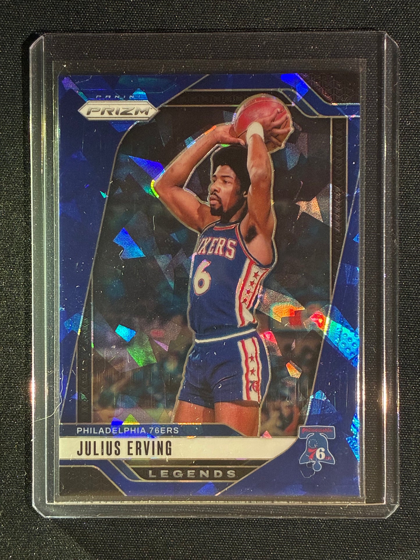 2024-25 Prizm JULIUS ERVING Legends Blue Ice 29/125 #292