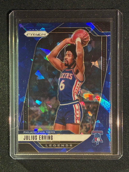 2024-25 Prizm JULIUS ERVING Legends Blue Ice 29/125 #292